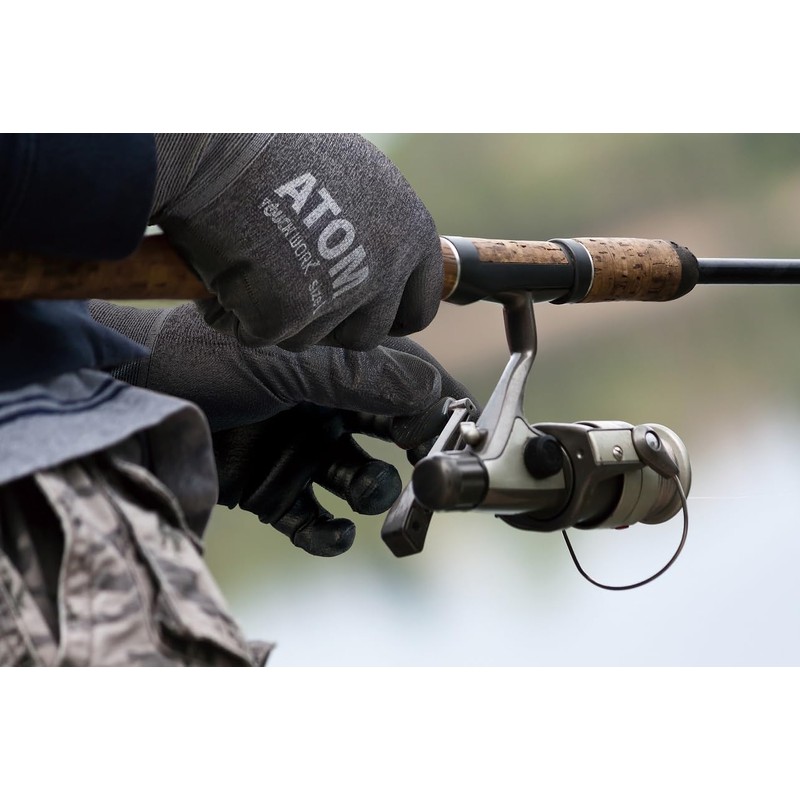 Atom 1670-5P-L Touchwork 18 Urethane Backless Gloves, 5 Pairs