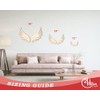 Unfinished Wood Angel Wings Shape Craft up to 46" 4"