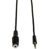 Tripp Lite 3.5mm Mini Stereo Audio Extension Cable for Speakers