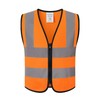 HATAUNKI Kids Safety Vest Hi Vis Vest with Zipper Front