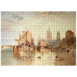 MyPuzzle Cologne, The Arrival of A Packet-Boat: Evening - Premium 500 Piece Jigsaw Puzzle for Adults
