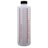 Consolidated Plastics Cylinder Measure Bottle with Cap, HDPE, Natural, 16oz.,