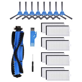 Replacement Parts Compatible with Eufy RoboVac 11S, RoboVac 30, RoboVac 30C, RoboVac 15C, RoboVac 15T, RoboVac 12, RoboVac 35C Accessory Robotic Vacuum Cleaner Filters, Side Brushes,Rolling Brushes