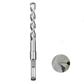 Four Pit Drill Bits, 6mm 8mm Rotary Hammer Drill Bit 200mm Long, Hammer Drilling Tool for Concrete, Stone, Granite, Brick, and Masonry Four Pit Drill bit (8mm)