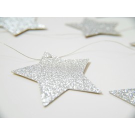 星 ガーランド 約3m (表ゴールド＆裏シルバー)