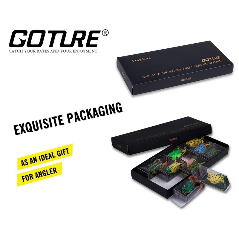 Goture (ゴチュール) フロッグルアー 9個入り 55cm ルアーセット ソフトルアー カエル ルアー フロッグ