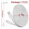 2 Pack 30ft Power Extension Cable Compatible with Wyze Cam