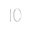 Elli Women's Hoop Earrings Rainbow Colourful Trend with Crystals in