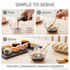 Sakura Shape Clear DipClear Blossom Glass Dip Bowls 6 Pcs