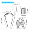 PATIKIL Wire Rope Kit 24pcs M8 Stainless Steel Thimble Wire
