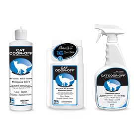 Thornell Cat Odor-Off Concentrate Pet Smell Odor Eliminator Bundle – Cat Odor Eliminator Concentrate for Pet Urine Odor, Tomcat Spray for Cat Urine Smell, Feces on Carpet & Litter Boxes