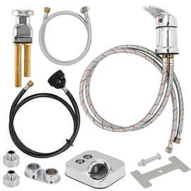 LukLoy Salon Shampoo Bowl Faucet Vacuum Breaker Kit with Shampoo Bowl Hose and Sprayer Replacement Part for Shampoo Bed,Hair Salon Sink Faucet Sprayer Hose Set