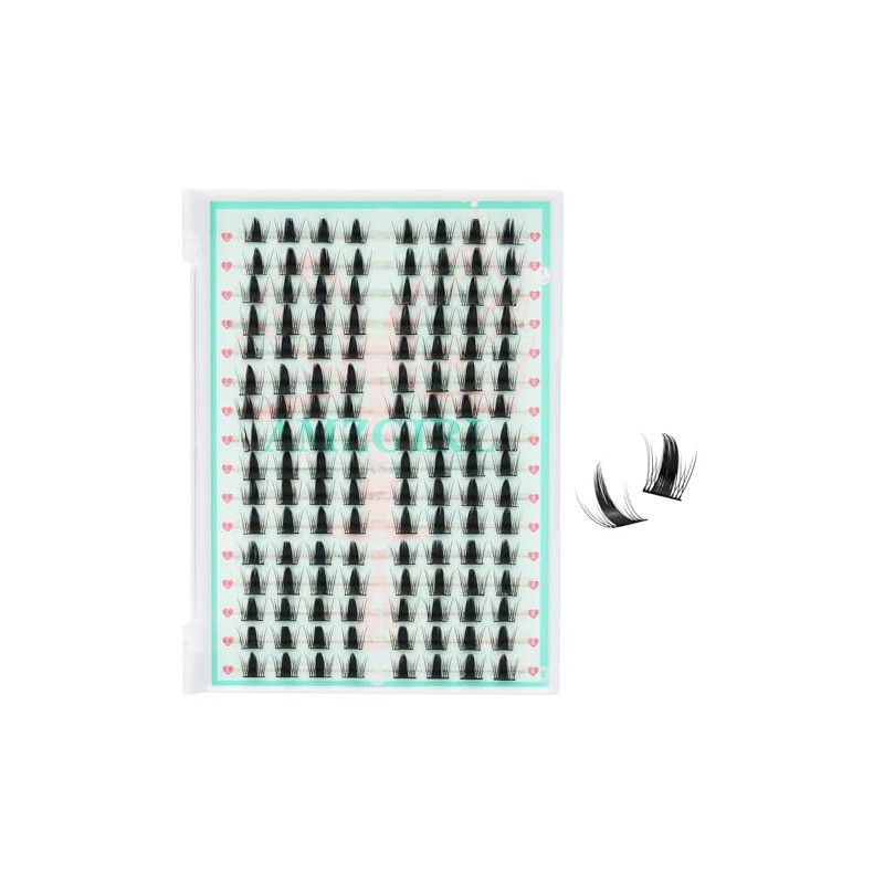 Manga Eyelash Clusters, Natural Eyelash Clusters, 128 Pieces, Wispy Fairy