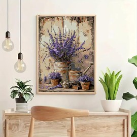 GXGLLPZBY Flower Kettle Paint by Numbers Kit for Adults Beginner,DIY Flower Kettle Paint by Numbers for Adults,Easy Canvas Paint by Number Without Frame Home Wall Decor 16 x 20 in