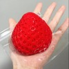 Real Strawberry Fist Silica Gel Hand Held Defrost Release Toy