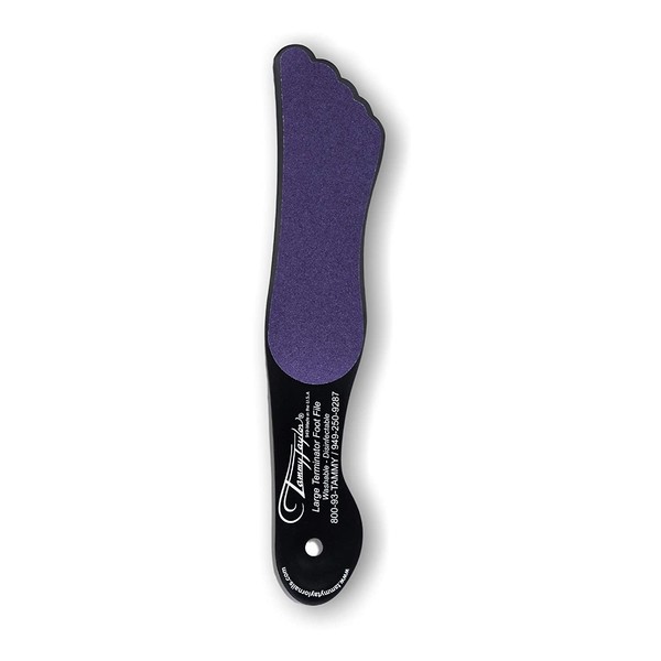 Tammy Taylor Large Purple Terminator Professional Pedicure Foot File | Hard, Dead, Cracked Skin, Callus Remover | Double the Average Durability