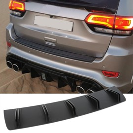 KEEPDSGN Rear Diffuser Bumper Lip Spoiler Splitter 5 Fins For Jeep Grand Cherokee