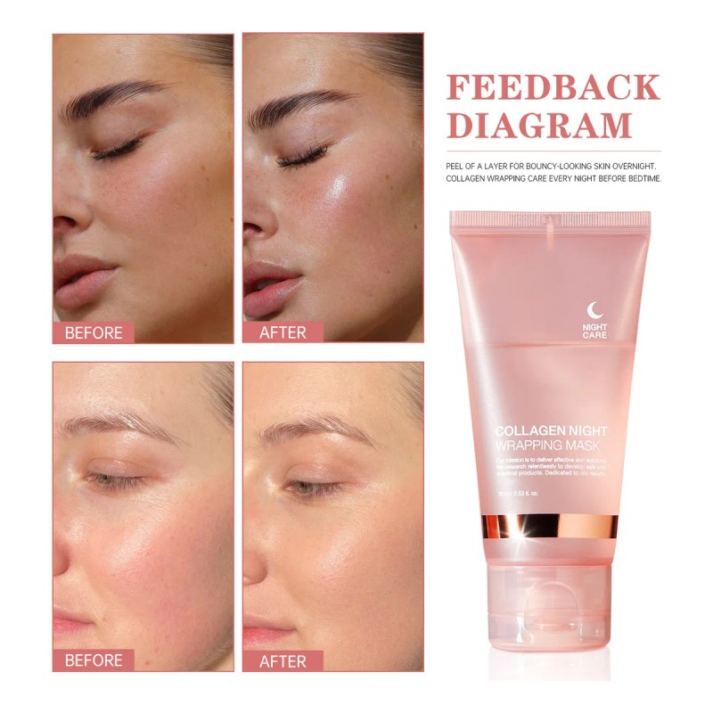 Gel Mascarillas Faciales Colágeno Nocturna