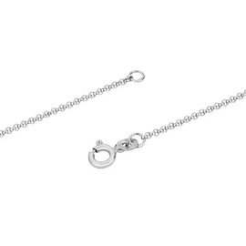 NKlaus Pea Chain 925 Sterling Silver 2.5 mm Wide Necklace Spring Ring Clasp, Sterling Silver