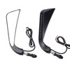 8mm Black Motorcycle Handlebar Rear View Side Mirrors with Turn