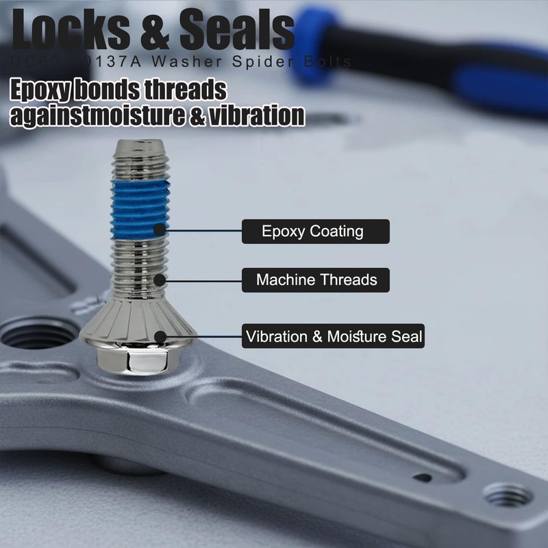 DC60-40137A Washer Spider Bolts, Epoxy-Coated, Compatible with, Replace AP4203183 2068605