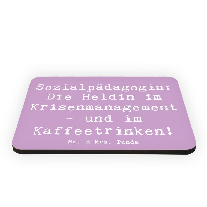 Mr. & Mrs. Panda Magnet Spruch Sozialpädagogin - Geschenk, Beruf,