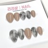 Modern Smoke Handmade Nail Tips - Short Ballerina / 모던스모크