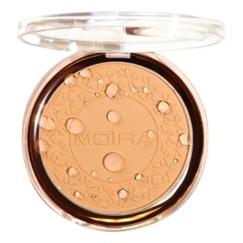 Polvo Compacto A Prueba De Agua Moira Cosmetics Soft Focus Tono 350 transparente/beige claro