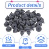 100 Pcs Metal Door Anti Collision Silencer - 1/2 Inch