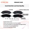 Stirling 4PCs Rear Brake Ceramic Pads kit for Nissan Maxima