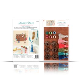 Kimberbell Happy Place Embellishment Kit - Embellishments for Crafting Kit, 19 Assorted Pcs, Embroidery Supplies, Craft Kit for Sewing Projects