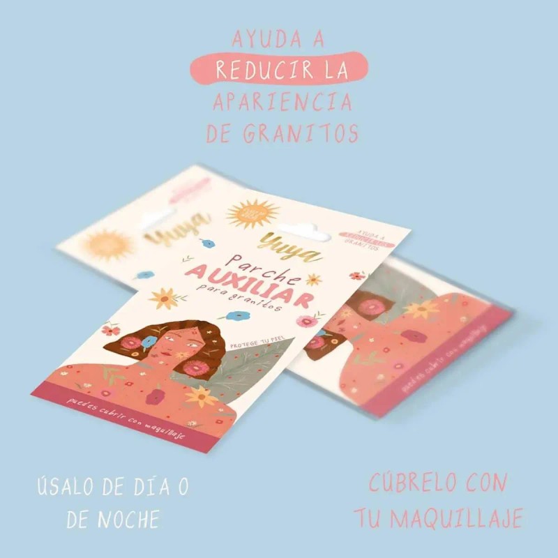 🔥 Parches antiacné yuya pack de 5 para reducir granitos