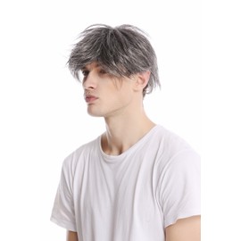 Wig Me Up – GFW387 44 Men's Wig Short wild young Grey Dark grey with black
