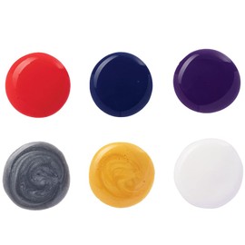 Baker Ross PJ121 Red White and Blue Pouring Acrylic – 6 Pack, Craft Essential Paint