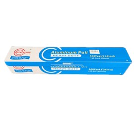 24 Inch Extra Wide Aluminum Foil Roll, 1000SQFT, 24 Inch Width x 500 Feet Length, Heavy Duty Aluminum Foil for Commercial, industrial, professinal, catering, roasting, baking, cooking grill and bbq