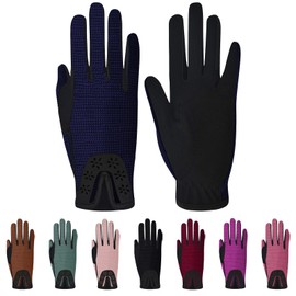 Thapower Kids Horse Riding Gloves Girls Youth Equestrian Gloves Summer Winter Outdoor Sports Horseback Riding Glove Cycling Biking Driving Gardening Mittens