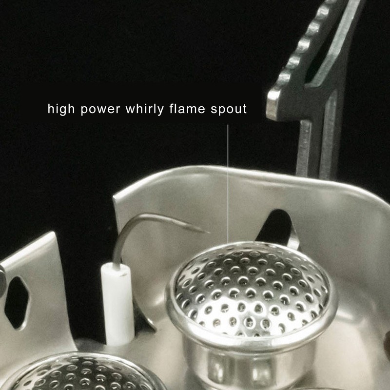 Mini Camping Gas Stove Windproof Stove Three Core Head Gas