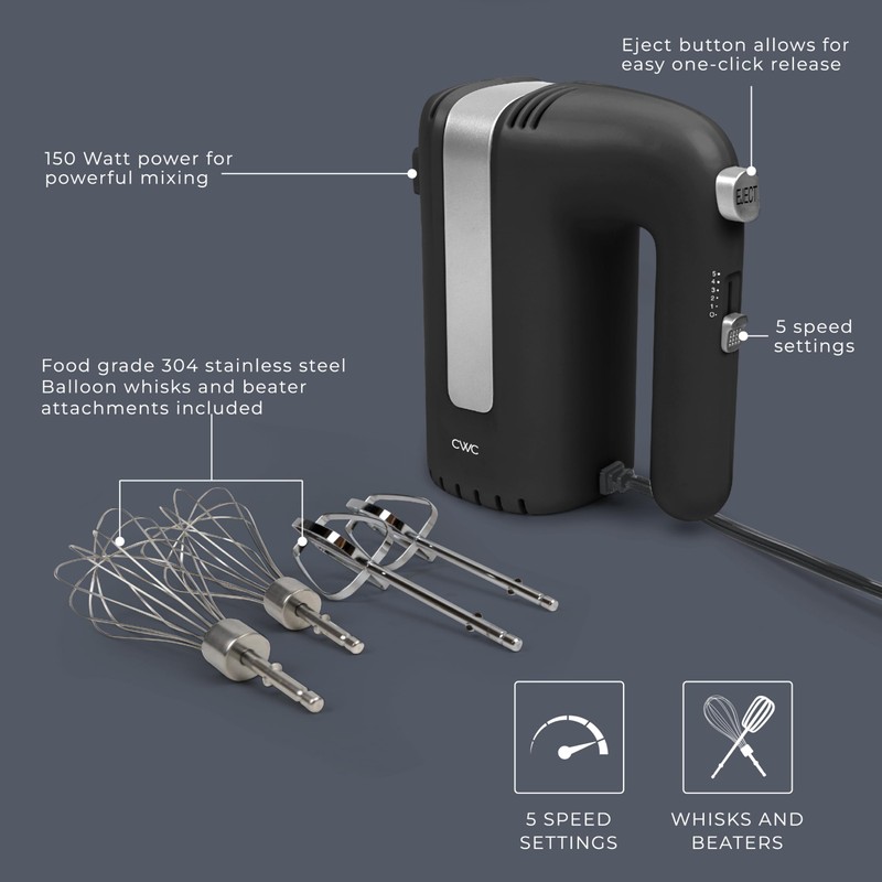 COOK WITH COLOR Handheld Mixers: Whip up Deliciousness! Beaters &