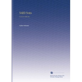 NARD Notes: V.9 No.12 1909 Dec