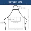 zvzvrog 5 Pack Black Chef Apron, Kitchen Apron with 3
