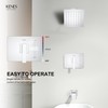 KENES Chrome Tub and Shower Trim Kit, Square Tub Shower