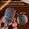 Riasot for Ford Leather Key Fob Cover with Keychain,Leather Key