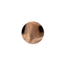 HIPWOPE 14K Gold/Silver Plated Snake Chain Necklace，Herringbone Necklace For Women Gold Filled Flat Chain Necklace for Women Gifts Jewelry Adjustable Necklace 3/5MM(W)16"/18"20"/22"/24"(L)