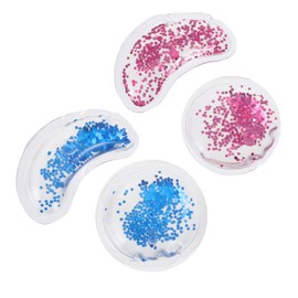 Outanaya 4pcs Gel Cooling Eye Patches Eye Care Ice Packs for Puffiness Fine Lines for Home Travel Use