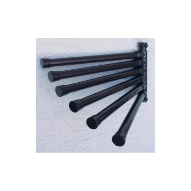 Outdoor Lamp Company Patio Towel Holder. 6 Bar Wall Mount