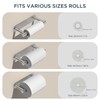 FORIOUS Toilet Paper Holder, Adhesive or Screw Wall Mount Pivoting