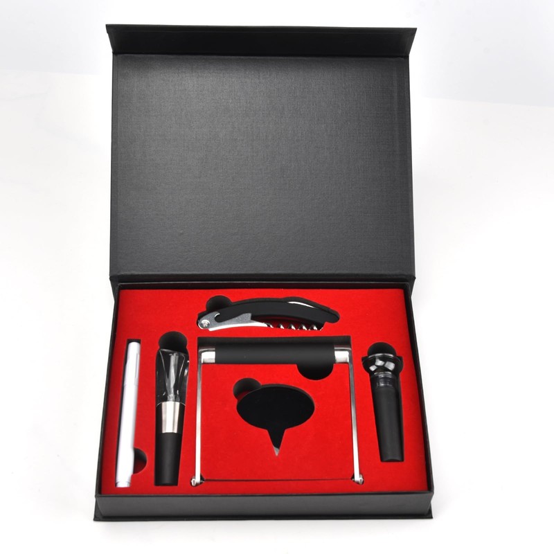 Guowall Tool Set for Cheese and Wine, Wine Opener Set