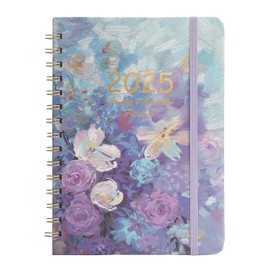 lelewangluo 2025 Diary, Diary 2025 Week to View from Jan. 2025 to Dec. 2025, A5 Diary 2025 with Hard Cover, 21.5 x 15.5x 1.6 cm (blue)