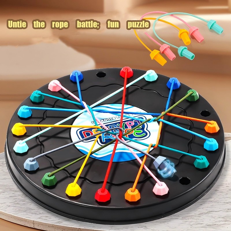 Rope Untying Board Game,Twisted Puzzle,Brainy Knots Table Strategy Toy Fun