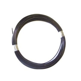 1/16" Coated to 3/32" Diameter, 7x7 Construction, Black Vinyl Coated Cable (50 ft Coil)